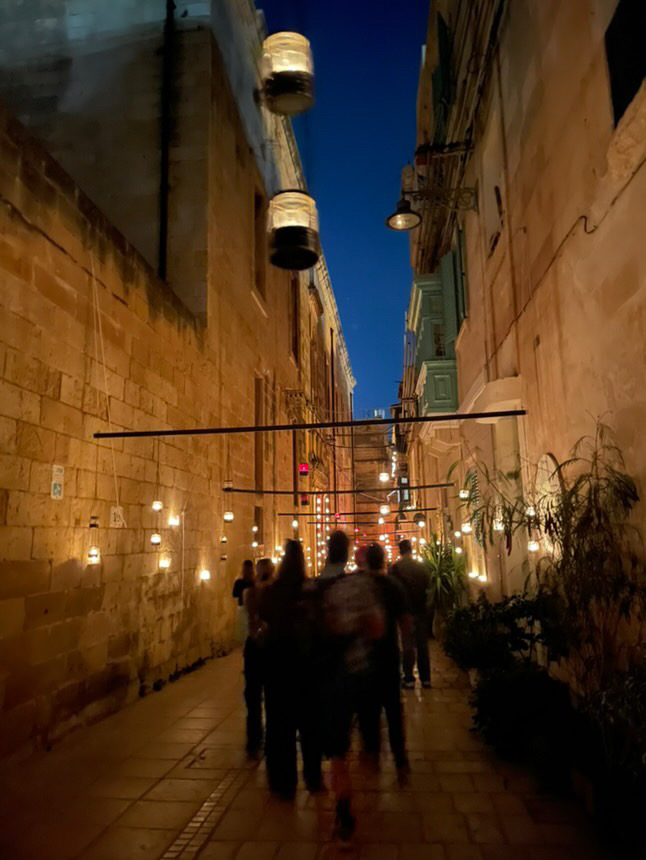 マルタ・ビルグで開催されたキャンドルフェスティバル BirguFest の夜景