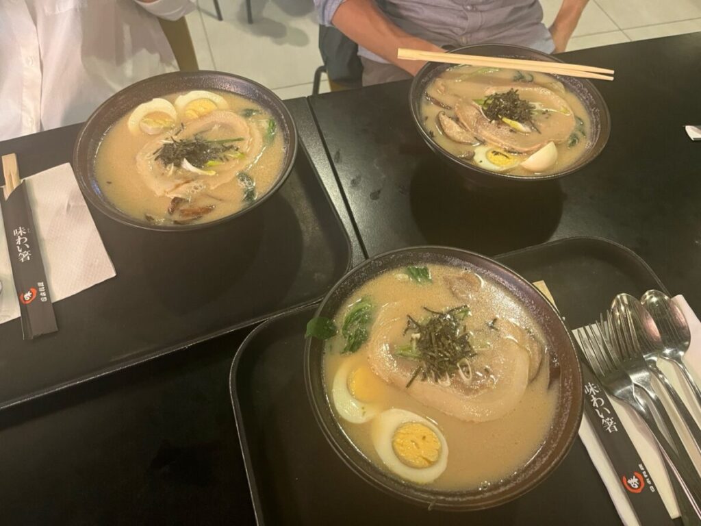 マルタのWasabiSushiで食べられるおいしいとんこつラーメン！