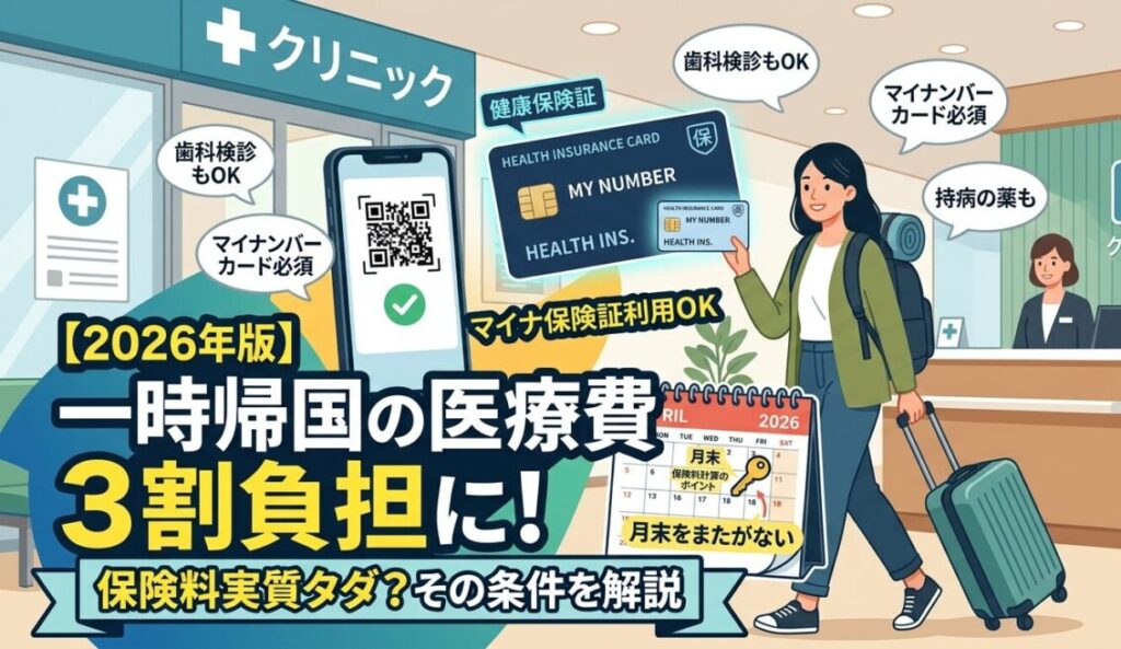 一時帰国の医療費どうしてる？病院に行きたいけど10割負担はムリ！