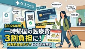 一時帰国の医療費どうしてる？病院に行きたいけど10割負担はムリ！